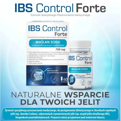 IBS Control Forte Maślan Sodu, 60 kapsułek - Wsparcie regeneracji i odbudowy nabłonka jelitowego - 5
