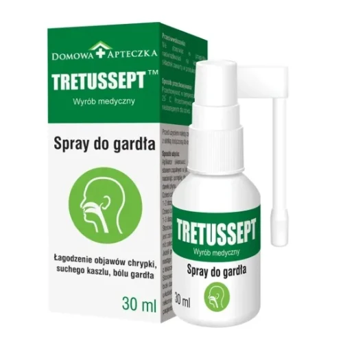 Tretussept Spray, 30 ml - Spray łagodzący chrypkę i suchy kaszel - 1