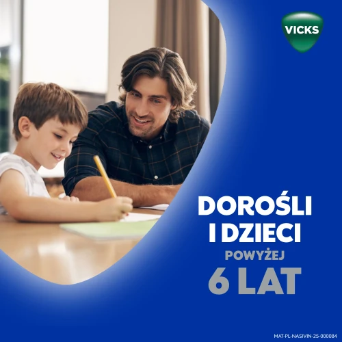 Nasivin Vicks Classic 0,5 mg/ml, aerozol do nosa, 10 ml - Roztwór z oksymetazoliną dla dorosłych i dzieci w wieku powyżej 6. roku życia. - 5