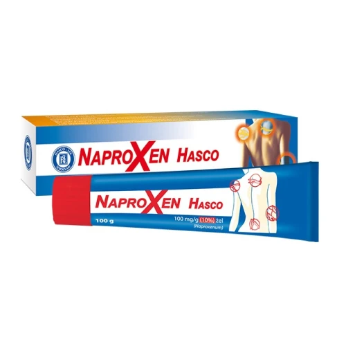 Naproxen Hasco 100 mg/g (10%) żel, 100 g - O miejscowym działaniu przeciwbólowym i przeciwzapalnym w bólach mięśni i stawów - 1