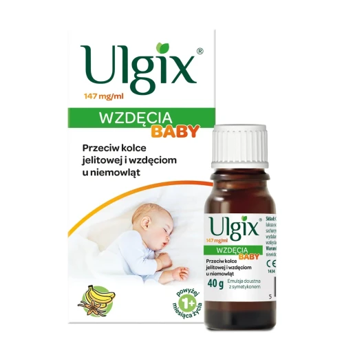 Ulgix Wzdęcia Baby 147mg/ml Emulsja doustna, 40 g - Na kolkę i wzdęcia u niemowląt - 1