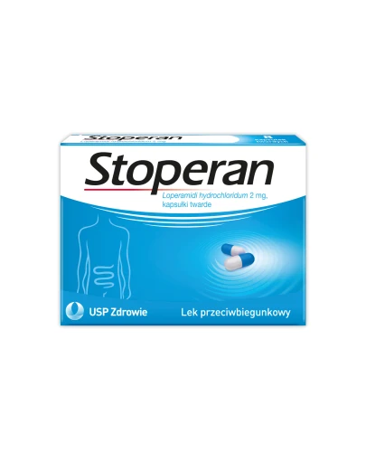 Stoperan 2 mg, 8 kapsułek - Loperamidi hydrochloridum (loperamidu chlorowodorek) 2 mg - 1