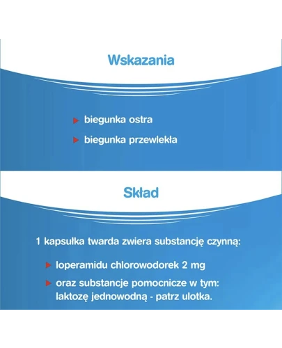 Stoperan 2 mg, 8 kapsułek - Loperamidi hydrochloridum (loperamidu chlorowodorek) 2 mg - 4