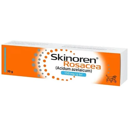 Skinoren Rosacea 150 mg/g, żel 30 g - Z kwasem azelainowym na trądzik różowaty - 1