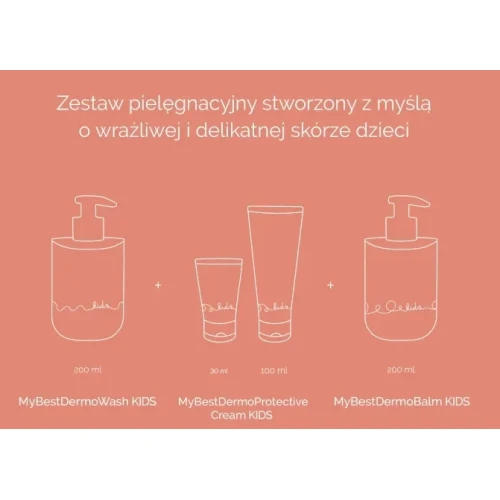 MyBestDermo Kids Zestaw kosmetyków, 1 opakowanie - Delikatna pielęgnacja i regeneracja skóry dziecka - 6