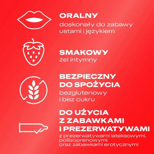 Durex Strawberry żel intymny truskawowy, 50 ml - Zmniejsza suchość pochwy, zapewnia seksualne doznania - 1