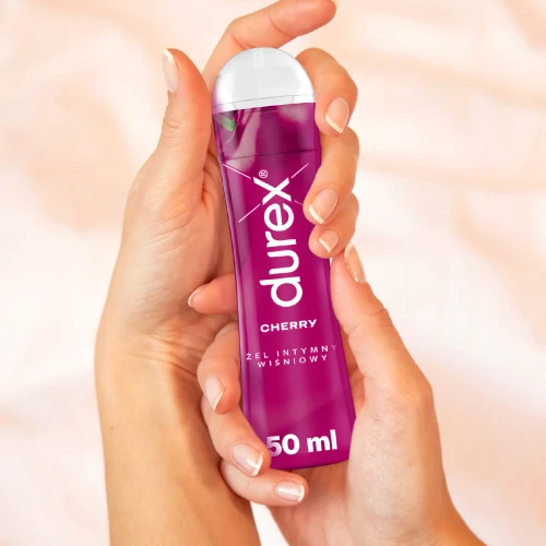 Durex Cherry żel intymny wiśniowy, 50 ml - Nawilża – zwiększa przyjemność z odkrywania seksu - 4