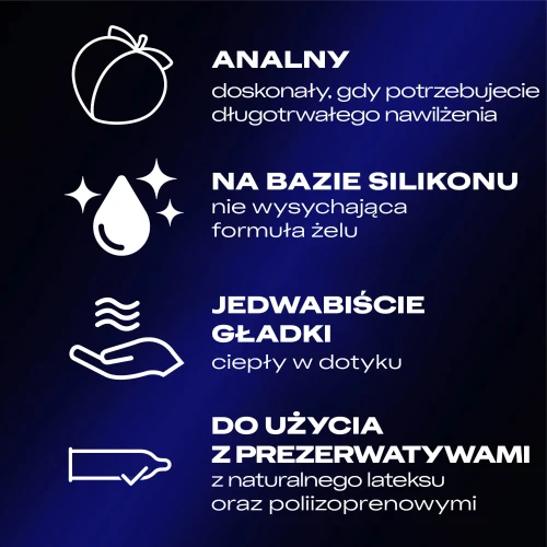 Durex Perfect Gliss żel intymny silikonowy, 50 ml - Jedwabiście gładki i ciepły w dotyku - 3