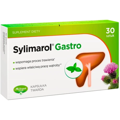Sylimarol Gastro, 30 kapsułek - Wsparcie trawienia i pracy wątroby - 1