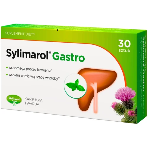 Sylimarol Gastro, 30 kapsułek - Wsparcie trawienia i pracy wątroby - 2