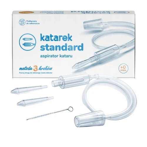 Katarek Standard Aspirator kataru do nosa dla dzieci, 1 sztuka - Odciągacz kataru do odkurzacza - 1