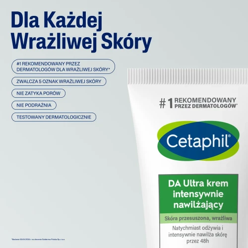 Cetaphil DA Ultra Krem intensywnie nawilżający, 85 g - Krem do skóry bardzo suchej, wrażliwej, z AZS lub/i wypryskiem - 5
