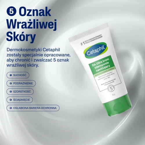 Cetaphil DA Ultra Krem intensywnie nawilżający, 85 g - Krem do skóry bardzo suchej, wrażliwej, z AZS lub/i wypryskiem - 7