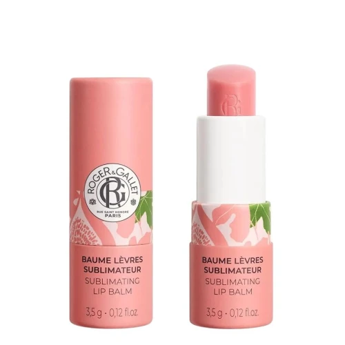 Roger & Gallet Fleur de Figuier Pomadka upiększająca do ust, 3.5 g - Wegańska pomadka nawilżająca - 1