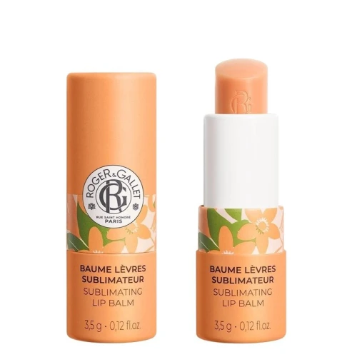 Roger & Gallet Néroli Pomadka upiększająca do ust, 3.5 g - Regenerująco-nawilżająca formuła z masłem shea i olejem rycynowym - 1