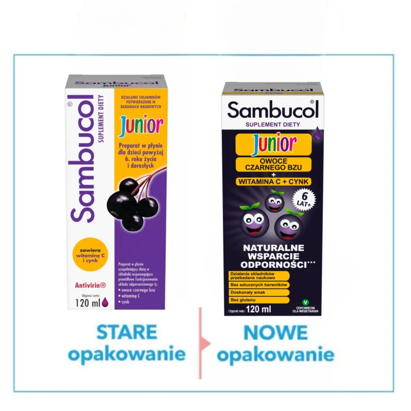 Sambucol Junior płyn, 120 ml - Z wyciągiem z owoców czarnego bzu - 2
