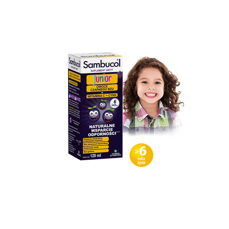 Sambucol Junior płyn, 120 ml - Z wyciągiem z owoców czarnego bzu - 5