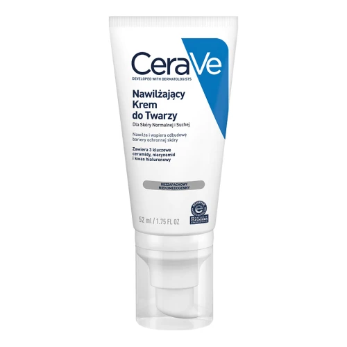 CeraVe Zestaw - Żel do mycia, 236 ml + Krem do twarzy, 52 ml - Oczyszczanie i nawilżanie skóry normalnej i tłustej - 2