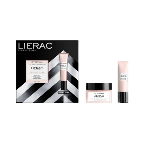 Lierac Lift Integral Zestaw - Krem-żel na dzień, 50 ml + Krem pod oczy, 15 ml - Kompleksowa pielęgnacja liftingująca twarzy i okolic oczu - 1