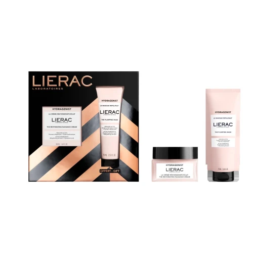 Lierac Hydragenist Zestaw - Krem rozświetlający, 50 ml + Maska nawilżająco-wypełniająca, 75 ml - Pielęgnacja nawilżająco-rozświetlająca - 1