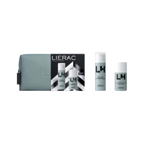 Lierac Homme Zestaw - Emulsja Anti-Aging, 50 ml + Dezodorant, 50 ml - Kompleksowa pielęgnacja 3w1 - 1