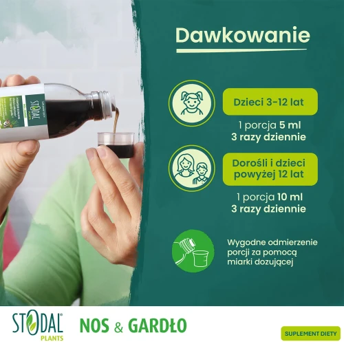 Boiron Stodal Plants, Nos i Gardło, syrop, 150 ml - Ekstrakty roślinne ułatwiają oddychanie i łagodzą ból gardła - 2