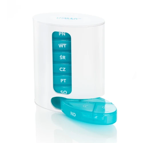 Vitammy Pilla Oval Tygodniowa kasetka na leki 7x4, 1 sztuka - Organizator na tabletki - 3