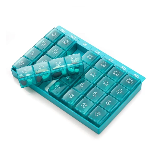 Vitammy Pilla tygodniowa kasetka na leki 7 x 4, 1 sztuka - Organizer na tabletki - 2