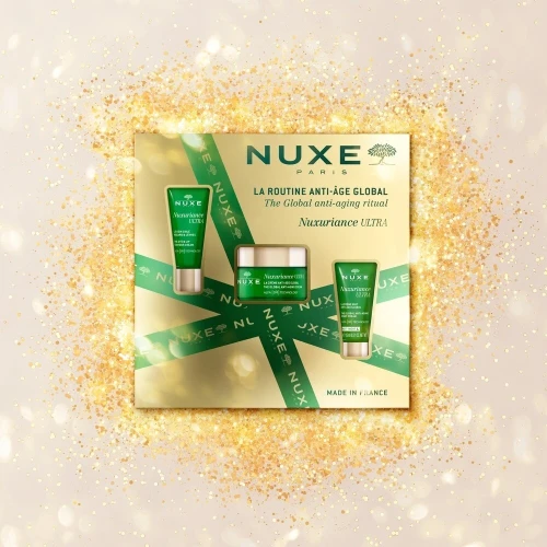Nuxe Nuxuriance Ultra, krem na dzień 50 ml + krem na noc 15 ml + krem wokół oczu i ust 15 ml  - Zestaw przeciwstarzeniowy, redukuje zmarszczki, ujędrnia, wygładza - 1