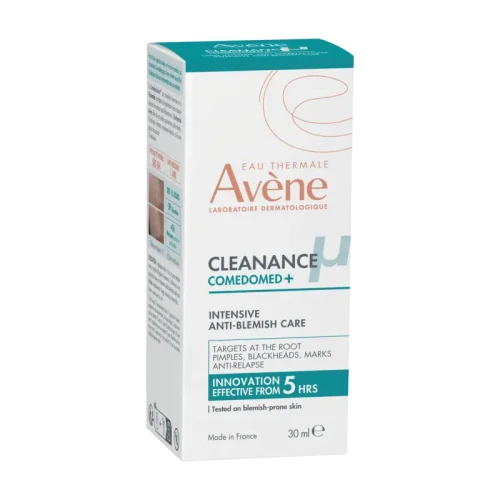 Avène Cleanance Comedomed+ Intensywny krem-żel przeciw niedoskonałościom, 30 ml - Reguluje sebum i wspiera regenerację skóry trądzikowej - 1
