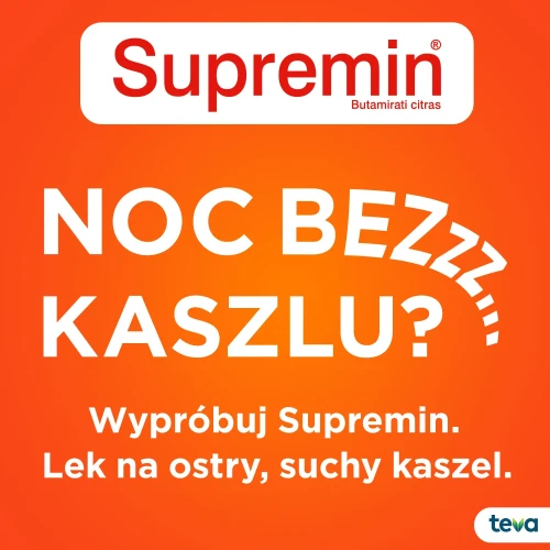 Supremin syrop,  200 ml - Zmniejsza częstość i natężenie kaszlu poprzez hamowanie odruchu kaszlowego - 4