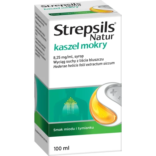 Strepsils Natur, kaszel mokry, syrop 100 ml - Z wyciągiem z liścia bluszczu - 2