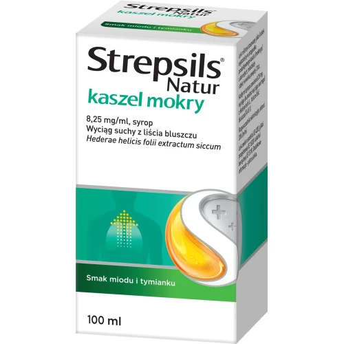 Strepsils Natur, kaszel mokry, syrop 100 ml - Z wyciągiem z liścia bluszczu - 3