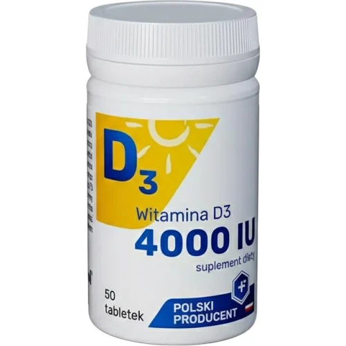Farmapol Witamina D3 4000 IU, 50 tabletek - Witamina D3 w tabletach bez laktozy - 2