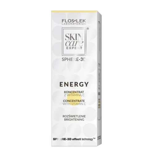 Floslek Skin Care Expert® Sphere-3D Energy Koncentrat z witaminą C, 30 ml - Lekki krem wodny dla kobiet po 25. roku życia - 1