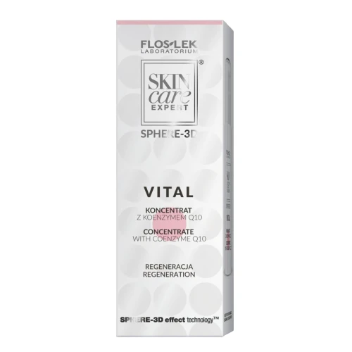 Floslek Skin Care Expert® Sphere-3D Vital Koncentrat z Koenzymem Q10, 30 ml - Rewitalizujący krem wodny do cery dojrzałej - 1