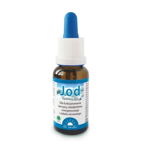 Dr. Jacob's Jod, krople 20 ml - Jod wspiera pracę tarczycy, pamięć, zdolność uczenia się i koncentrację - 2