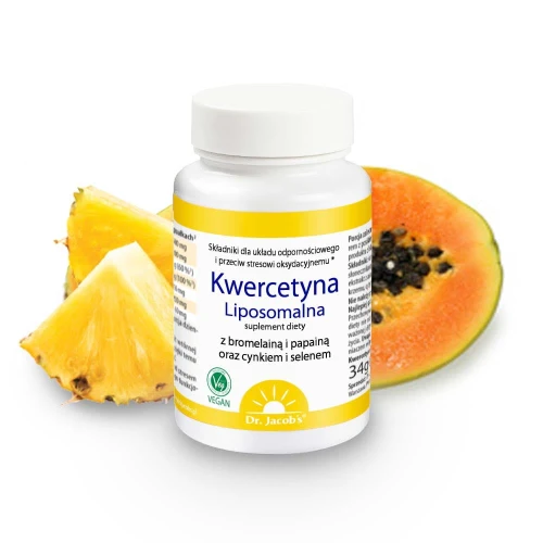 Dr. Jacob's Kwercetyna liposomalna, 60 kapsułek - Wsparcie prawidłowej pracy układu odpornościowego - 4