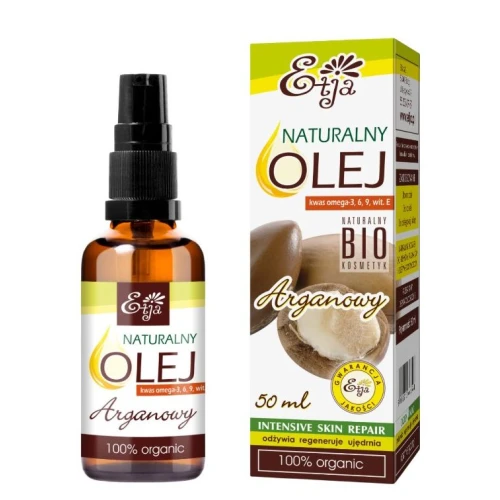 Etja Naturalny Olej Arganowy Bio, 50 ml - Do pielęgnacji skóry i włosów oraz masażu - 1