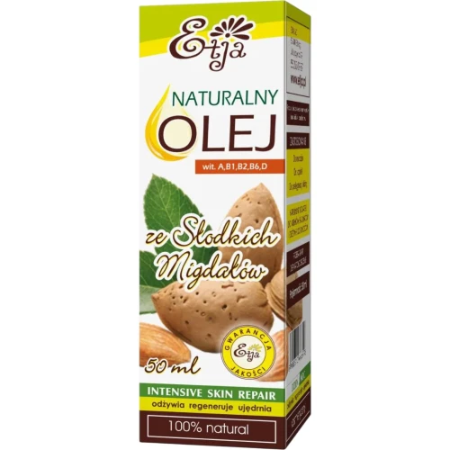 Etja Naturalny olej ze słodkich migdałów, 50 ml - Do pielęgnacji skóry i włosów - 1