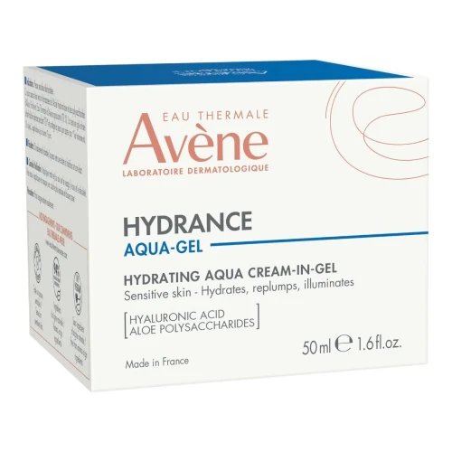 Avène Hydrance Aqua-Gel Nawilżający krem-żel, 50 ml - Intensywne nawilżenie skóry wrażliwej do 72h - 1