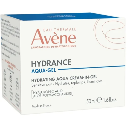 Avène Hydrance Aqua-Gel Nawilżający krem-żel, 50 ml - Intensywne nawilżenie skóry wrażliwej do 72h - 1