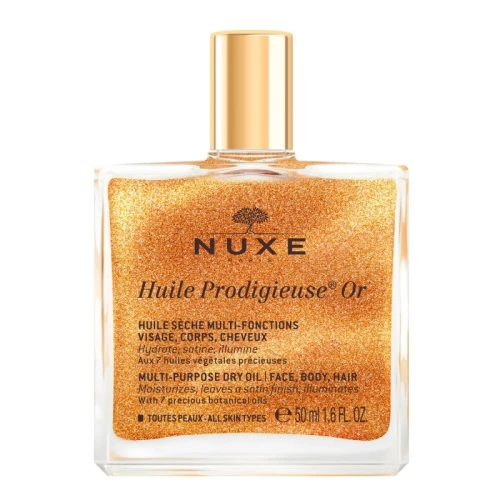 Nuxe The Infinite Glow Zestaw - Huile Prodigieuse Or, 50 ml + Huile Prodigieuse, 10 ml + Rêve de Miel olejek do ust, 10 ml - Olejkowa moc blasku i nawilżenia - 1