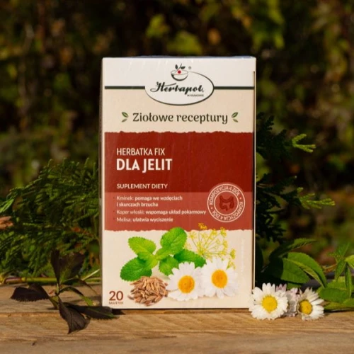 Herbatka Fix Dla Jelit, 20 saszetek - Kompozycja ziół na wzdęcia i skurcze brzucha - 2