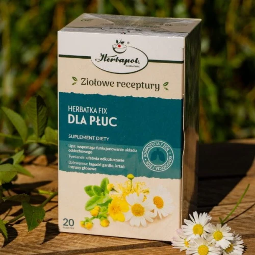Herbatka Fix Dla Płuc, 20 saszetek - Kompozycja ziół na gardło, krtań i struny głosowe - 2