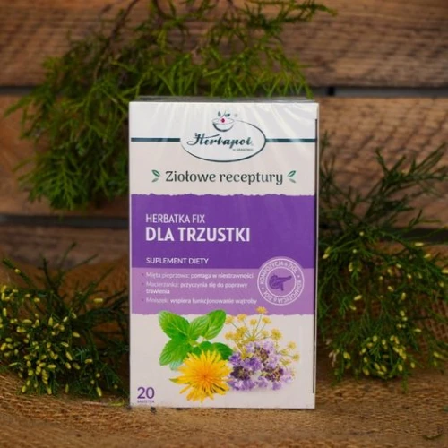 Herbatka Fix Dla Trzustki, 20 saszetek - Kompozycja ziół, wspomaga trawienie i funkcjonowanie dróg żółciowych - 1