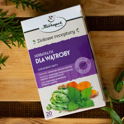 Herbatka Fix Dla Wątroby, 20 saszetek - Kompozycja ziół wspomaga prawidłowe funkcjonowanie wątroby i dróg żółciowych - 2