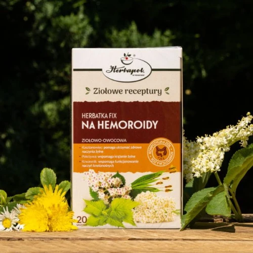 Herbatka Fix Na Hemoroidy, 20 saszetek - Kompozycja ziół wspiera funkcjonowanie naczyń krwionośnych - 2