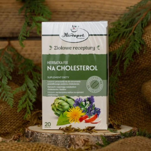 Herbatka Fix Na Cholesterol, 20 saszetek - Kompozycja ziół, wspomaga metabolizm cholesterolu i lipidów - 2