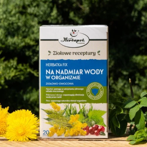 Herbatka Fix Na nadmiar wody w organizmie, 20 saszetek - Kompozycja ziół, wspomaga eliminację wody przez nerki - 2
